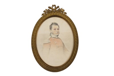 Lot 653 - S. Pelham - Portrait of an Army Officer | watercolour drawing