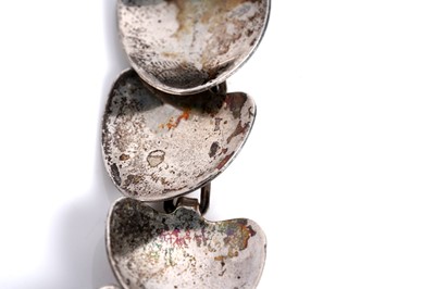 Lot 563 - Scandinavian Modernist silver jewellery including a pendant by Palle Bisgaard