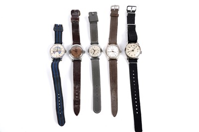 Lot 781 - Five manual wind wristwatches