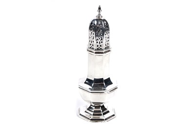 Lot 831 - A 1930's silver sugar caster