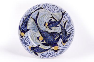 Lot 724 - A rare Maling dish