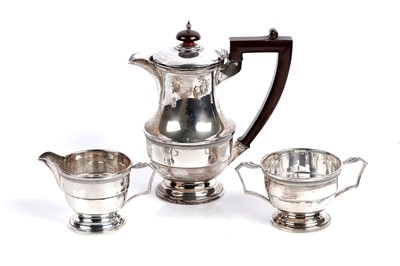Lot 824 - A 1930's silver coffee service