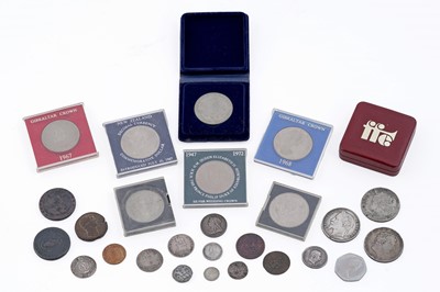 Lot 201 - A collection of mainly British coinage and tokens
