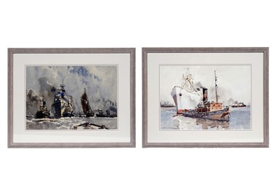 Lot 110 - Josiah Sturgeon – Racia and another marine view | watercolour