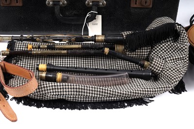 Lot 40 - A set of David Burleigh Northumbrian small pipes