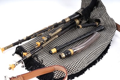Lot 40 - A set of David Burleigh Northumbrian small pipes