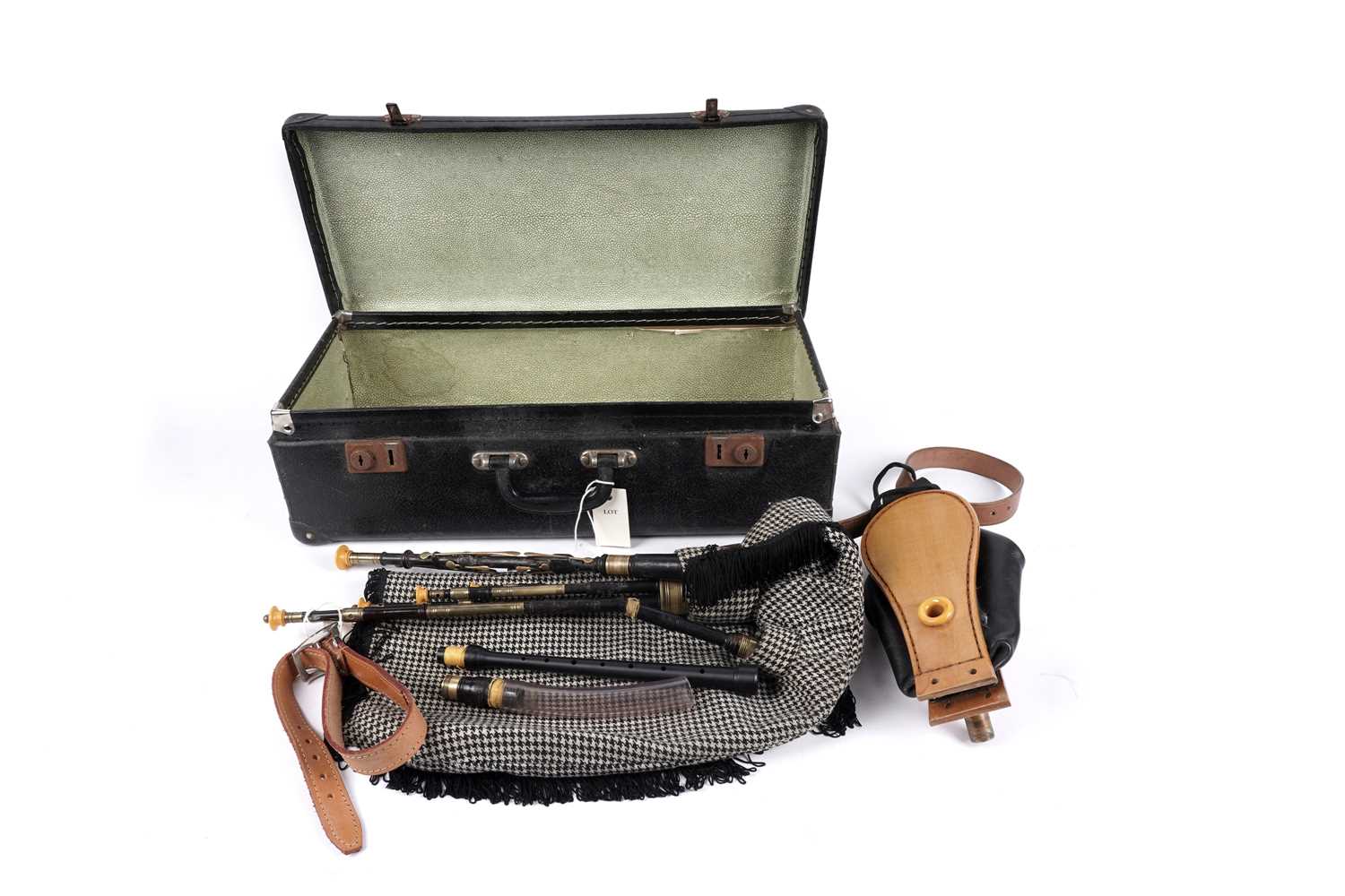 Lot 40 - A set of David Burleigh Northumbrian small pipes
