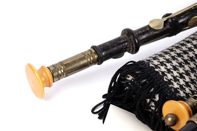 Lot 40 - A set of David Burleigh Northumbrian small pipes