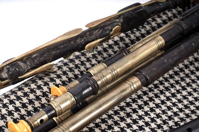 Lot 40 - A set of David Burleigh Northumbrian small pipes