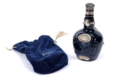 Lot 24 - A bottle of Chivas Royal Salute 21 Year Old Sapphire Decanter Blended Whisky