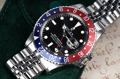 Lot 762 - Rolex Oyster Perpetual GMT-Master: a stainless steel cased automatic wristwatch