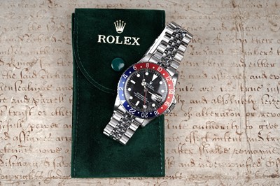 Lot 762 - Rolex Oyster Perpetual GMT-Master: a stainless steel cased automatic wristwatch