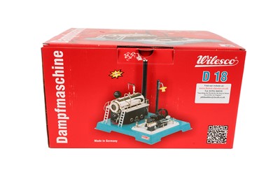 Lot 339 - A Wilesco D-18 tin plate live steam engine