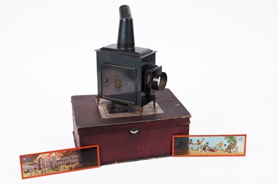 Lot 140 - A 19th Century 'Cinematograph' Magic Lantern and slides