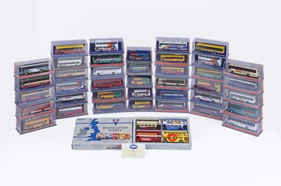 Lot 385 - Forty boxed Corgi buses; and a boxed ‘Routemasters in Exile, The South’ set