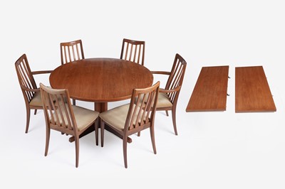 Lot 625 - G-Plan ‘Fresco’: a teak extending dining table and chairs