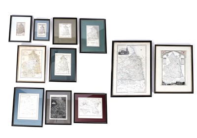 Lot 250 - 19th Century maps of Northumberland