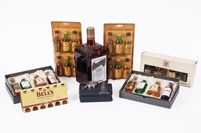 Lot 58 - A collection of whisky miniatures and accessories