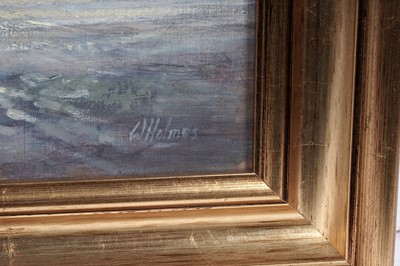Lot 21 - Walter Homes – A view of Bamburgh Castle | oil