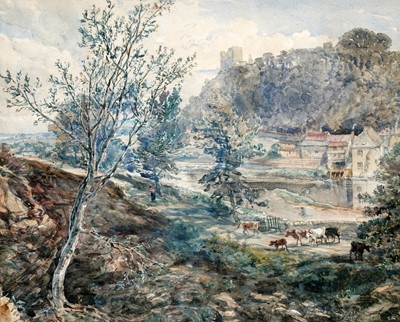 Lot 83 - John Burgess – Ludlow Castle | watercolour