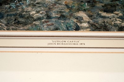 Lot 83 - John Burgess – Ludlow Castle | watercolour