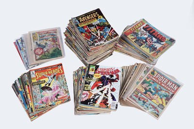 Lot 611 - Weekly British comics by Marvel