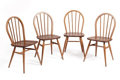Lot 650 - Lucian Ercolani for Ercol: a mid-20th Century set of four 'Windsor' dining chairs