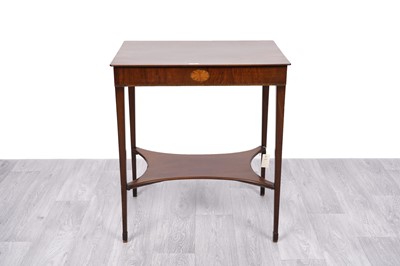 Lot 17 - An Edwardian inlaid mahogany occasional table