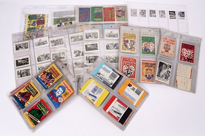 Lot 262 - A collection of 1950's bubble gum cards and packaging