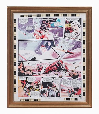 Lot 557 - Framed artwork for TV 21 Comic