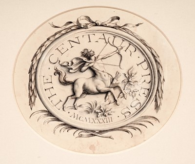 Lot 90 - Rex Whistler - The Centaur Press 1933 | pencil
