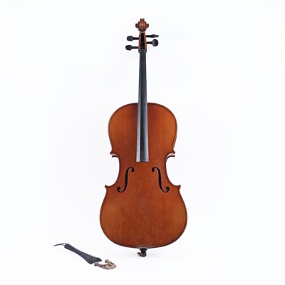 Lot 459 - A continental three quarter size cello
