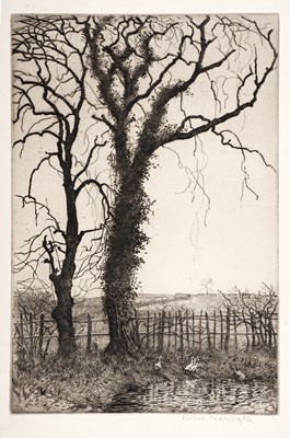 Lot 99 - Isabel Codrington - Four British landscape studies | etchings