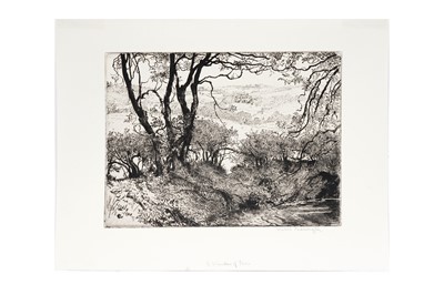 Lot 99 - Isabel Codrington - Four British landscape studies | etchings