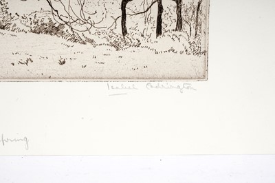 Lot 99 - Isabel Codrington - Four British landscape studies | etchings
