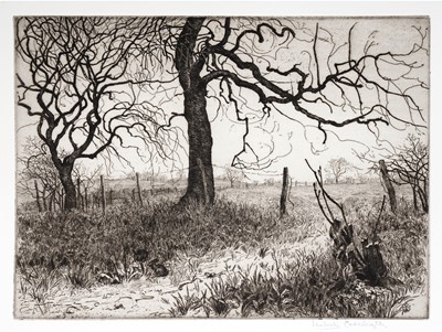 Lot 99 - Isabel Codrington - Four British landscape studies | etchings