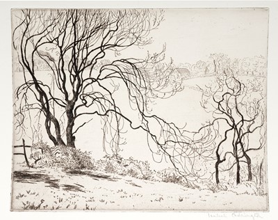 Lot 99 - Isabel Codrington - Four British landscape studies | etchings