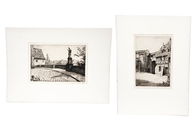 Lot 100 - Isabel Codrington - Two Studies of Bamberg, Germany | etchings