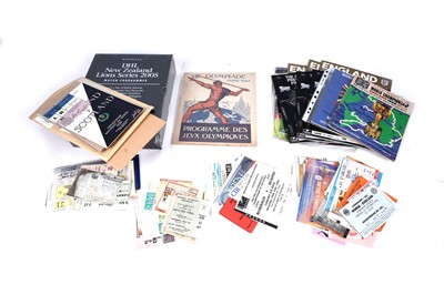 Lot 412 - A collection of sporting ephemera including Football World Championship 1966 and the Olympics