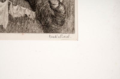 Lot 101 - Wendela Boreel - Two portraits and a study | etchings