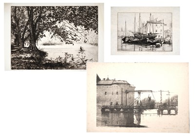 Lot 95 - John Charles Goodchild - Three landscape works | etchings and lithograph