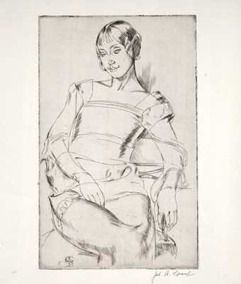 Lot 104 - James Ardern Grant - Five figural studies | etchings