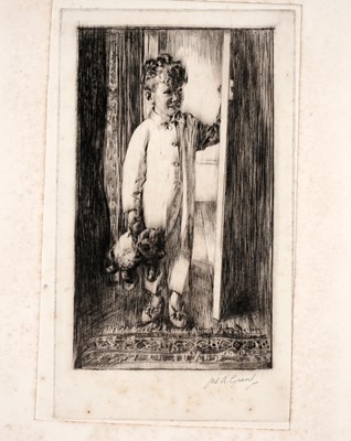 Lot 104 - James Ardern Grant - Five figural studies | etchings
