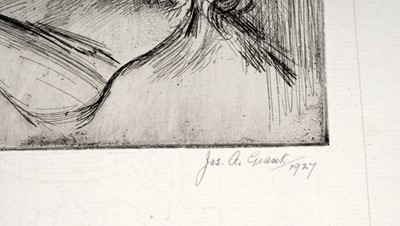 Lot 104 - James Ardern Grant - Five figural studies | etchings