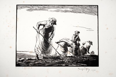 Lot 119 - George Soper - Unloading Hay in the Barn | lithograph