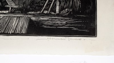 Lot 94 - Norman Thomas Janes - The Lime Kiln | woodcut