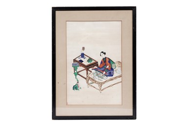 Lot 122 - Two Chinese pith paintings