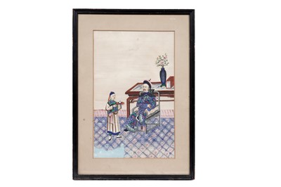 Lot 122 - Two Chinese pith paintings