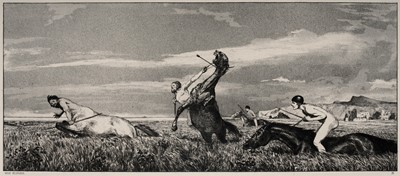 Lot 90 - Max Klinger - Verfolger Centaur | etching
