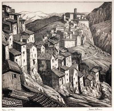 Lot 118 - Edward Bouverie Hoyton - Rocca del Passo | etching